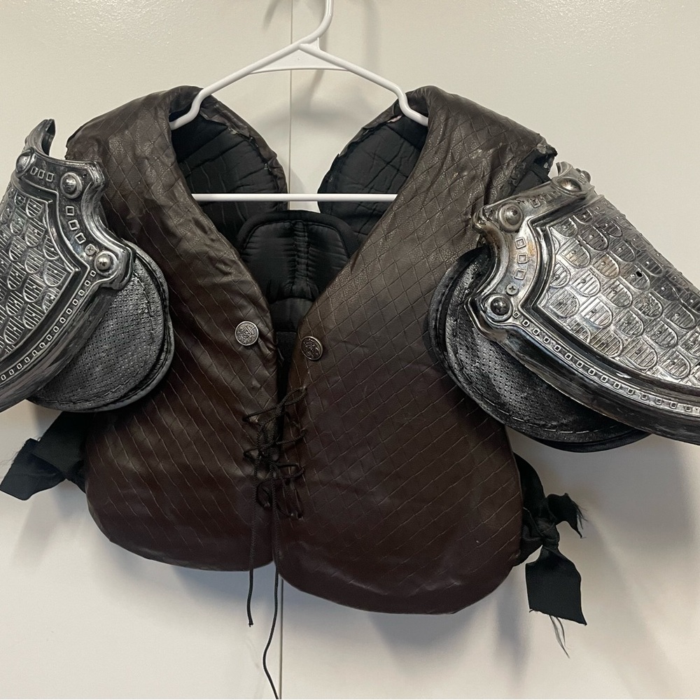 Handmade adult renaissance vest. Narnia.  - steampunk - armor. Faux leather.